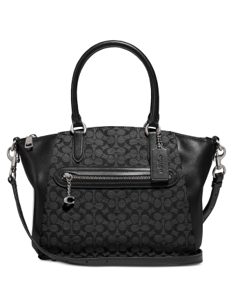 Coach elise discount satchel black