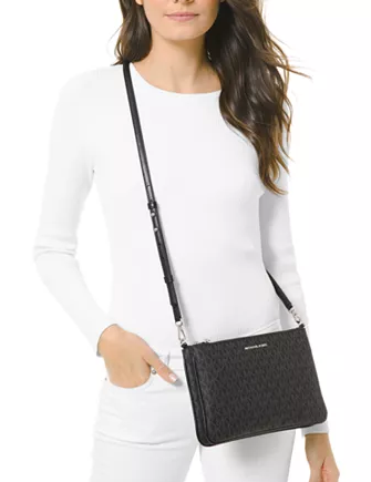 MICHAEL Michael Kors Michael Signature Double Pouch Crossbody