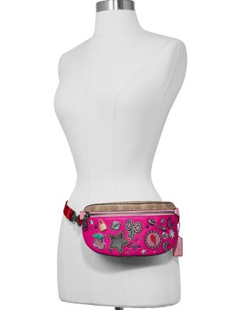 Coach Souvenir Pins Leather Belt Bag