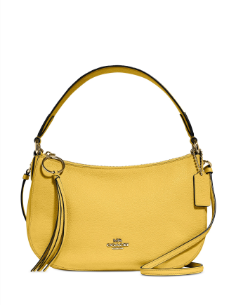Coach Sutton Crossbody in Polished Pebble Leather Gd sunlight