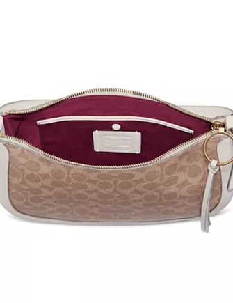 Coach Heart Crossbody Brown/Multi in Coated Canvas with Gold-tone - US