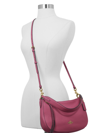 Coach Sutton Crossbody in Polished Pebble Leather Brixton Baker