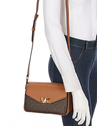 Michael Kors Sylvia Small Flap Messenger Bag, Messenger Bags, Clothing &  Accessories