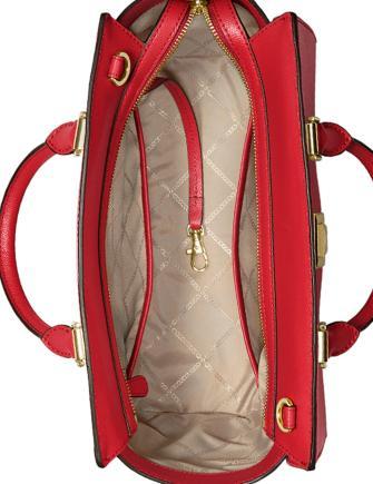 Sylvia large crossgrain leather deals satchel