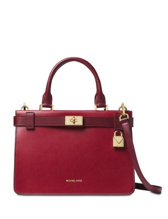 Tatiana small logo and leather satchel cheap