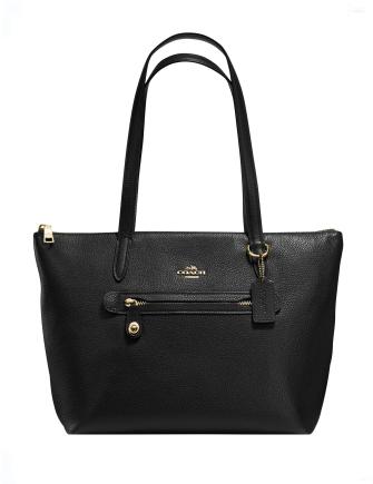 Coach taylor tote in pebble leather oxblood shop