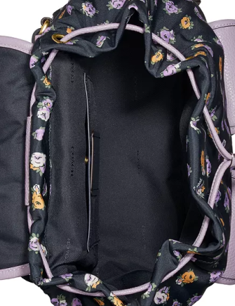 Coach Vintage Rose Print Nylon Cargo Backpack