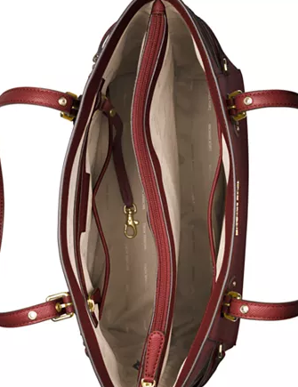 Michael kors voyager crossgrain leather tote on sale