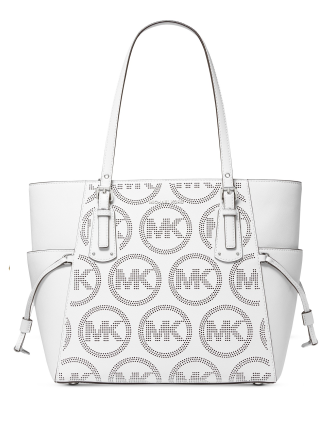 Michael Michael Kors Voyager East West Leather Tote Optic White