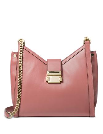 Michael kors whitney cheap polished leather shoulder bag