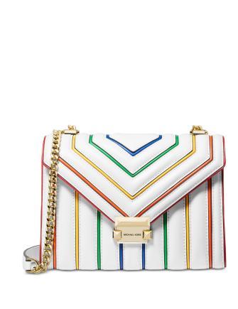 Michael Michael Kors Whitney Rainbow Leather Shoulder Bag Brixton Baker