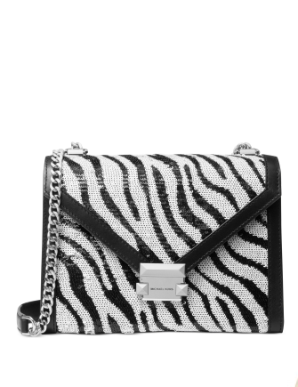 Printed Michael Kors 3 In 1 Bag Black Black