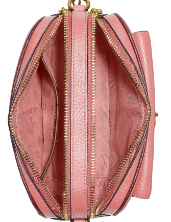 Coach Willow Camera Bag in Colorblock Leather Candy Pink
