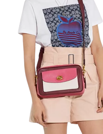 Coach Coach Cassie Colorblock Leather Camera Bag
