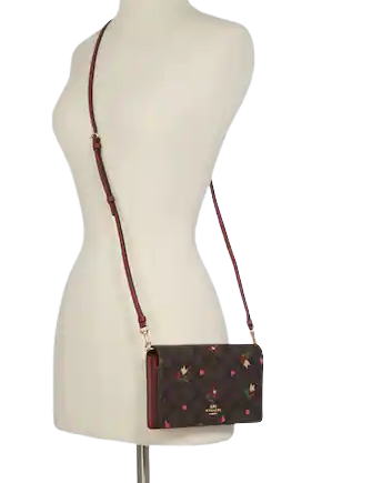 Hayden foldover crossbody shop clutch in signature canvas