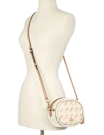 Coach camera bag with horse and carriage dot print Outlet