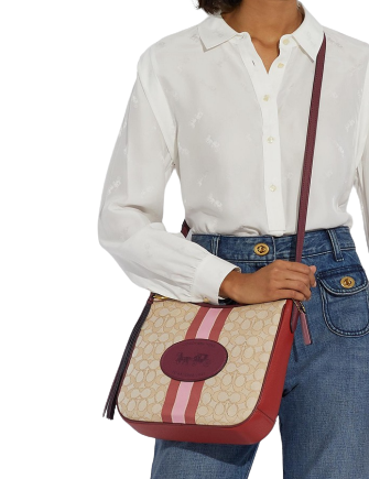 Coach top jacquard crossbody