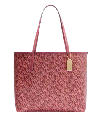 Coach City Tote With Coach Monogram Print