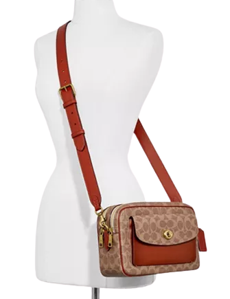 Coach Coated Canvas Signature Cassie Camera Bag Brixton Baker