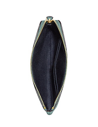 Coach Corner Zip Wristlet In Perforated Signature Leather