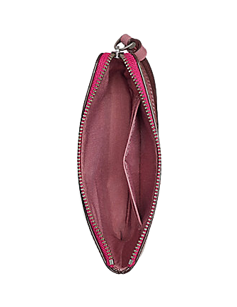 Coach Corner Zip Wristlet In Signature Canvas With Unicorn Motif Brixton Baker