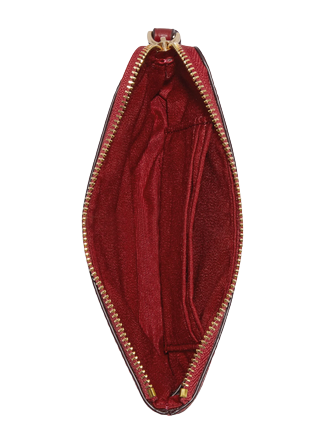 Coach Corner Zip Wristlet With Horse And Carriage Dot Print