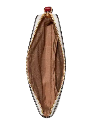 Coach Corner Zip Wristlet With Ladybug Floral Print