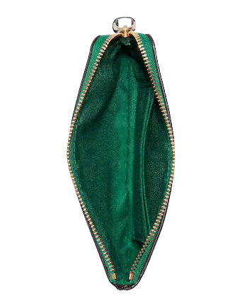 Coach Corner Zip Wristlet With Radish