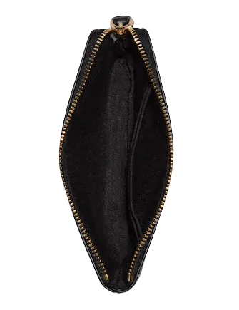 Coach Corner Zip Wristlet With Tiger Print