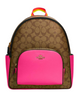 Coach Court Backpack In Colorblock Signature Canvas