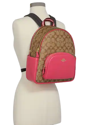 Coach Court Backpack In Signature Canvas