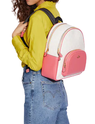 Coach Court Backpack In Signature Canvas