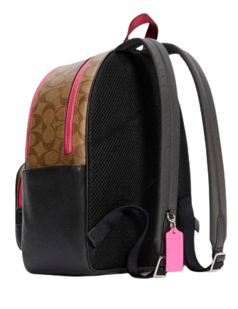 coach court backpack in signature canvas with vintage rose print Coach Court Backpack In Signature Canvas With Vintage Rose Print