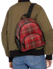 Coach Court Backpack With Tartan Plaid Print