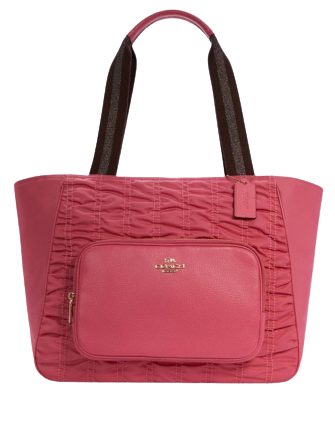 Coach Court Tote With Ruching
