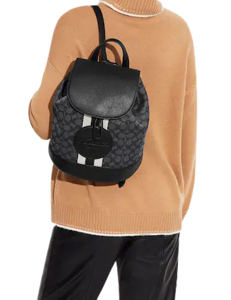 Coach Black Leather Mini Charlie Backpack