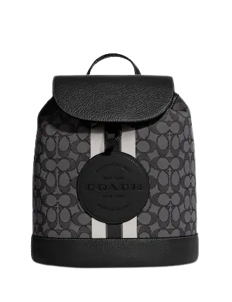 Coach Dempsey Drawstring Backpack In Signature Jacquard With Coach