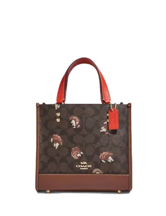 coach hedgehog backpack Coach Dempsey Tote 22 In Signature Canvas With Hedgehog Print