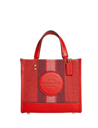 Coach dempsey tote red Clearance