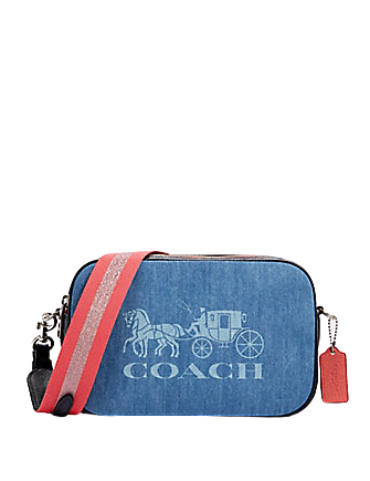 Coach Denim Horse and Carriage Jes Crossbody