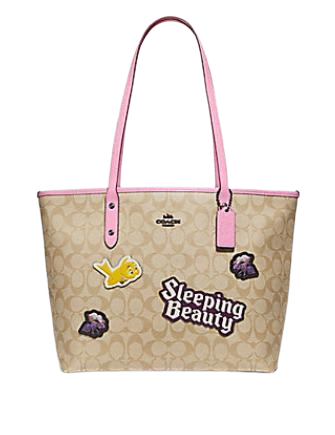 Coach Signature Disney Sleeping Beauty Patches City Zip Tote
