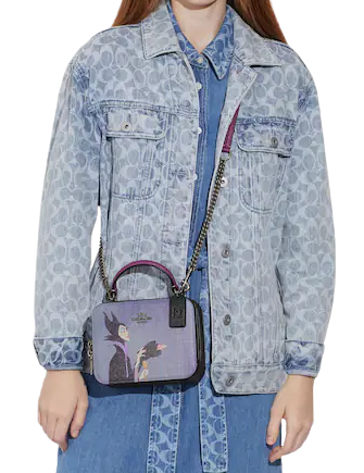 Coach Disney X Coach Box Crossbody With Maleficent Motif | Brixton Coach Disney X Coach Box Crossbody With Maleficent Motif | Brixton