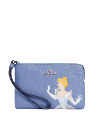 Disney X Coach Corner Zip Wristlet wallet Princess Collection