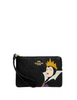 Coach Disney X Coach Corner Zip Wristlet With Evil Queen Motif