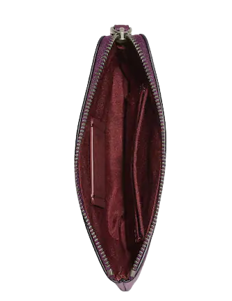 Coach Disney X Coach Corner Zip Wristlet With Maleficent Motif