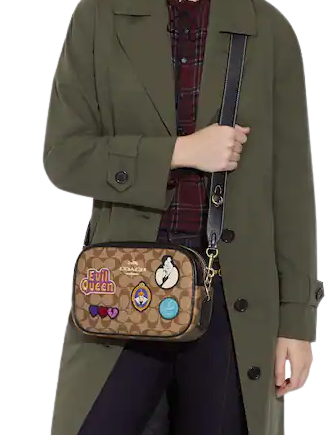 Disney x Coach Mickey Mouse Camera Bag in Smooth Brown Leather