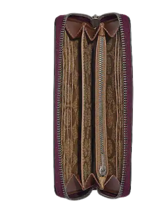 Coach Disney X Coach Long Zip Around Wallet With Signature Canvas Interior And Once Upon A Dream Motif