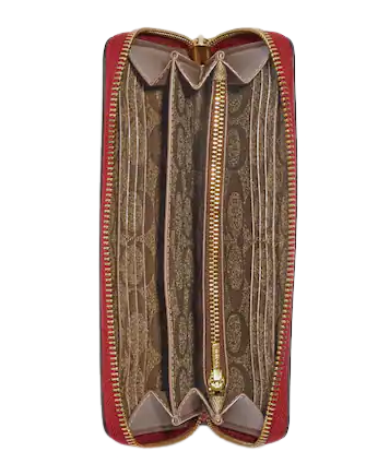 Coach Disney X Coach Long Zip Around Wallet With Signature Canvas Interior And Who Is The Fairest One Of All Motif