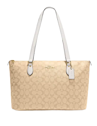 Coach tote 2025 bag signature