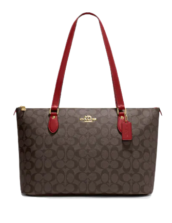 Coach Gallery Tote In Signature Canvas Brixton Baker